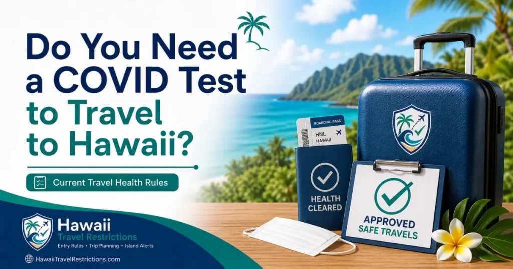 COVID test Hawaii travel rules for domestic and international travelers